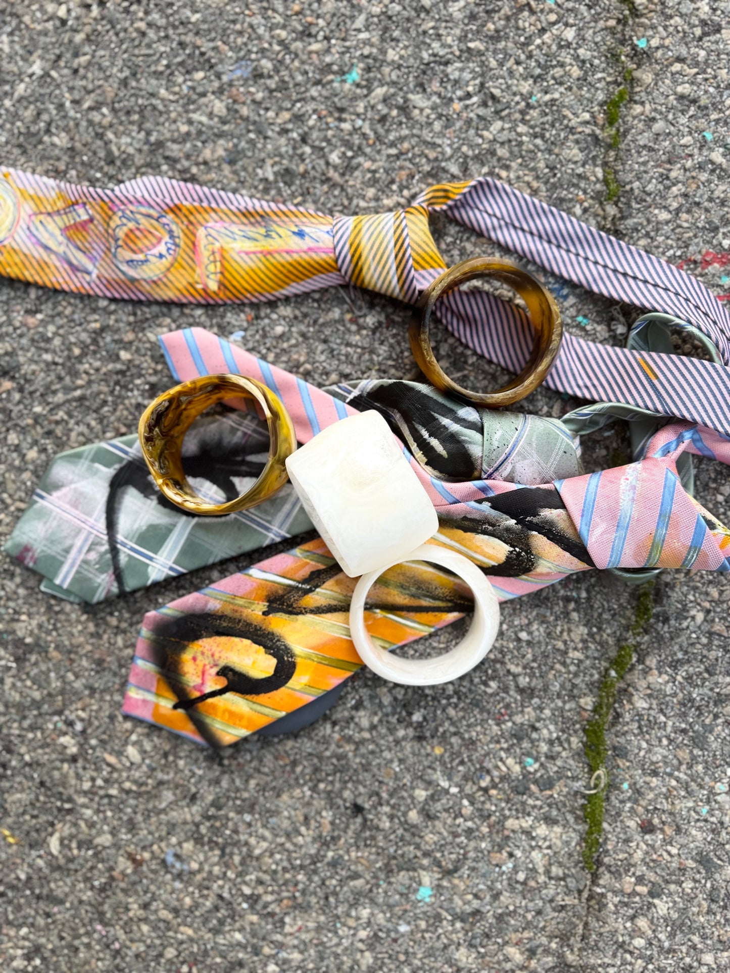 LOVE Hand painted tie
