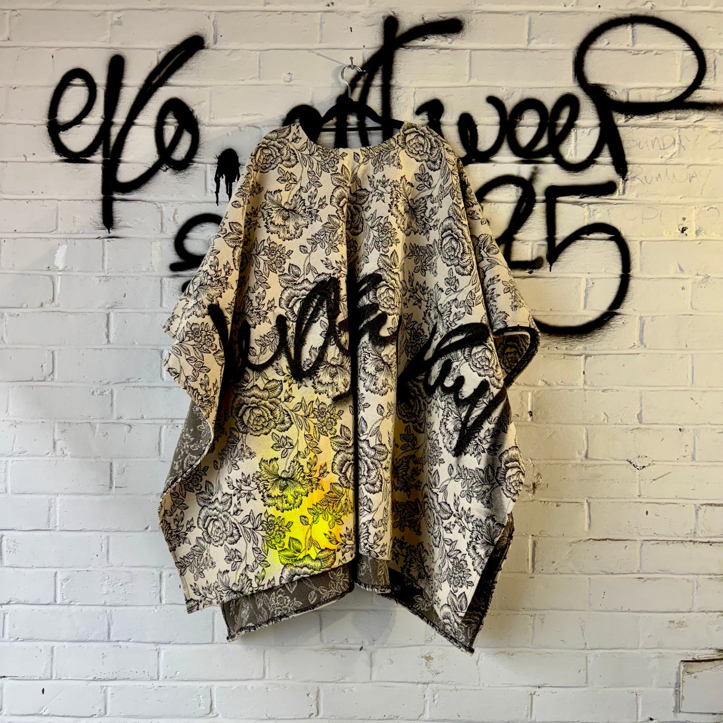 Floral Tapestry Poncho