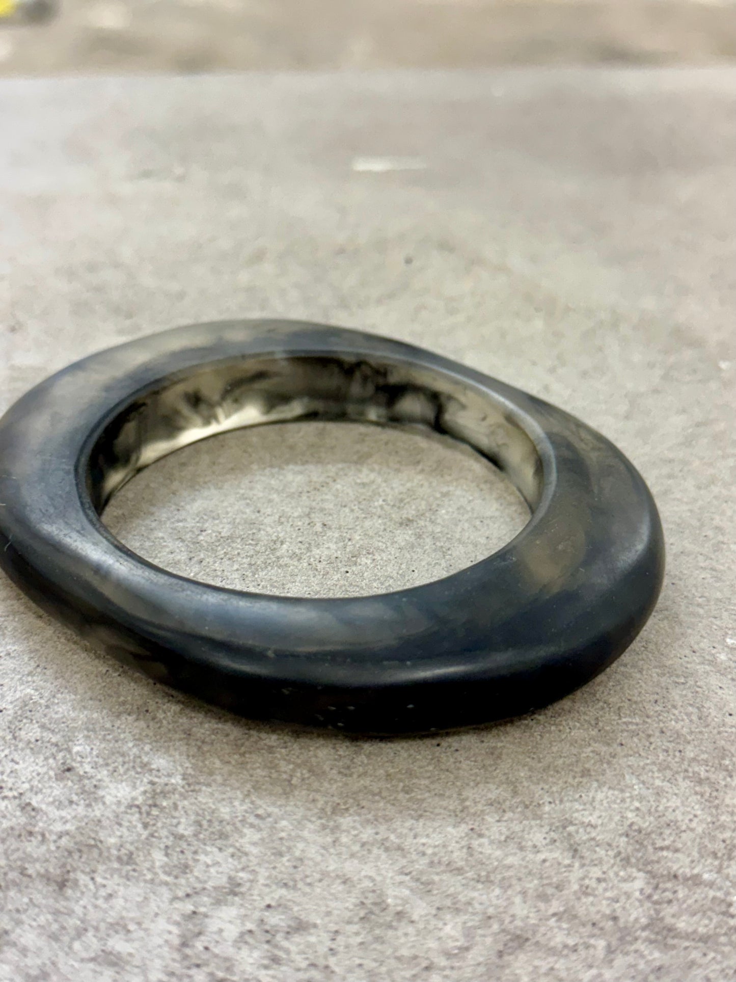 Onyx Mist Resin Bangle