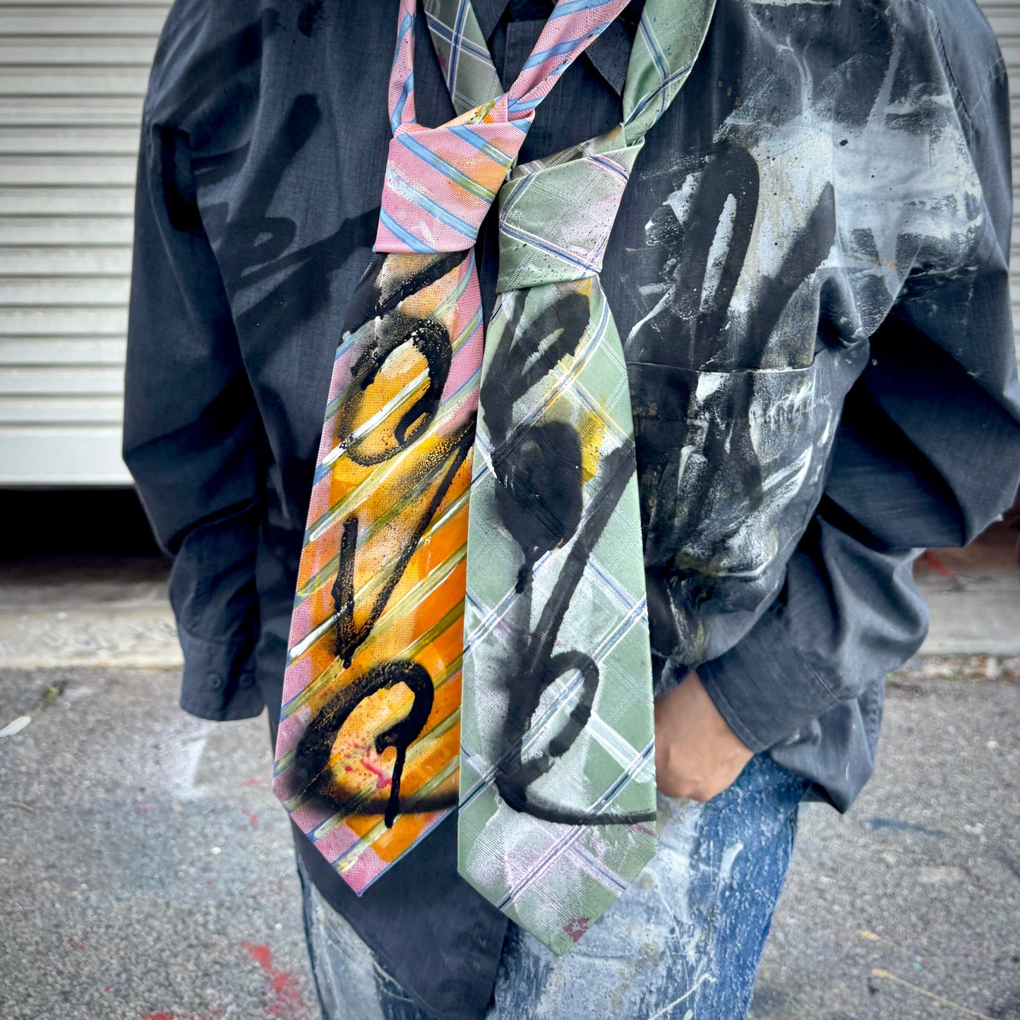LOVE Hand painted tie