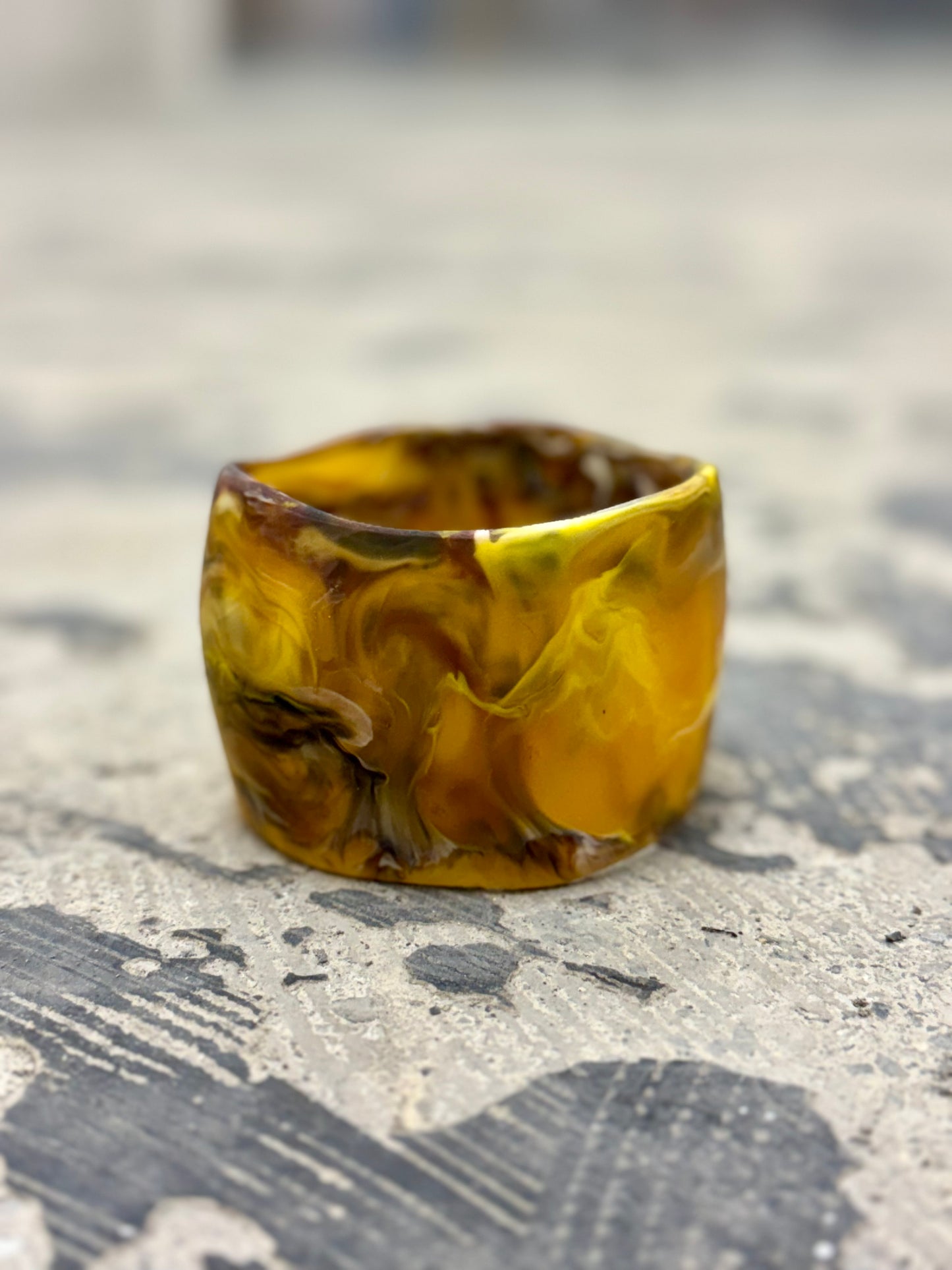 Amber Resin Bangle