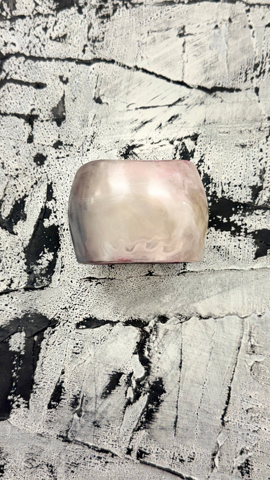 Chrome Limited edition hand painted Lustrous Resin Bangle