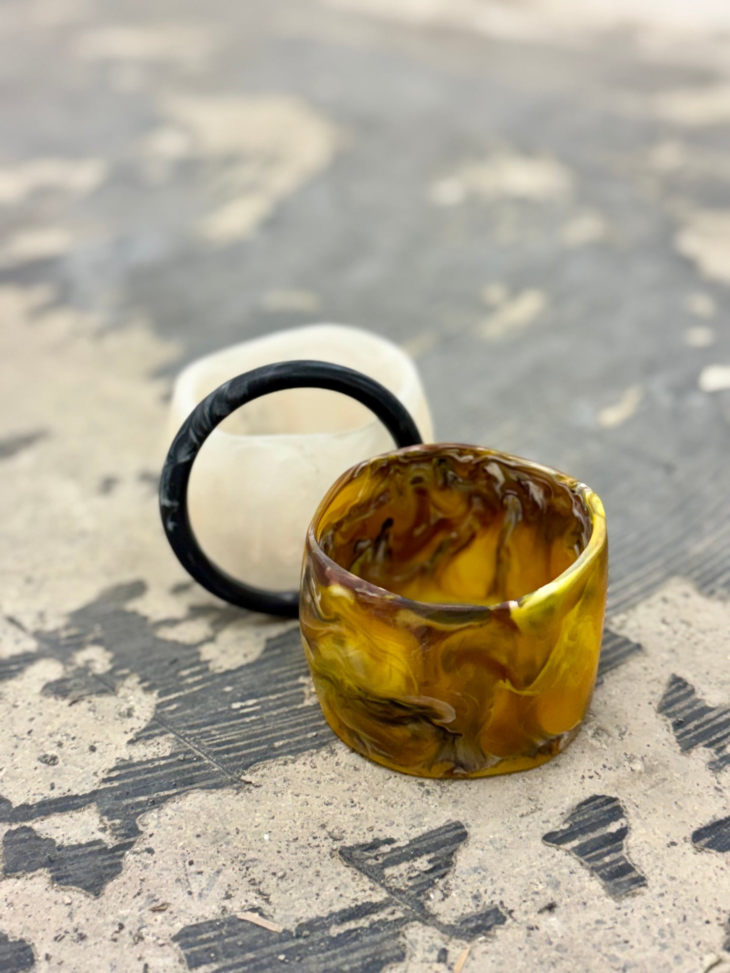 Amber Resin Bangle