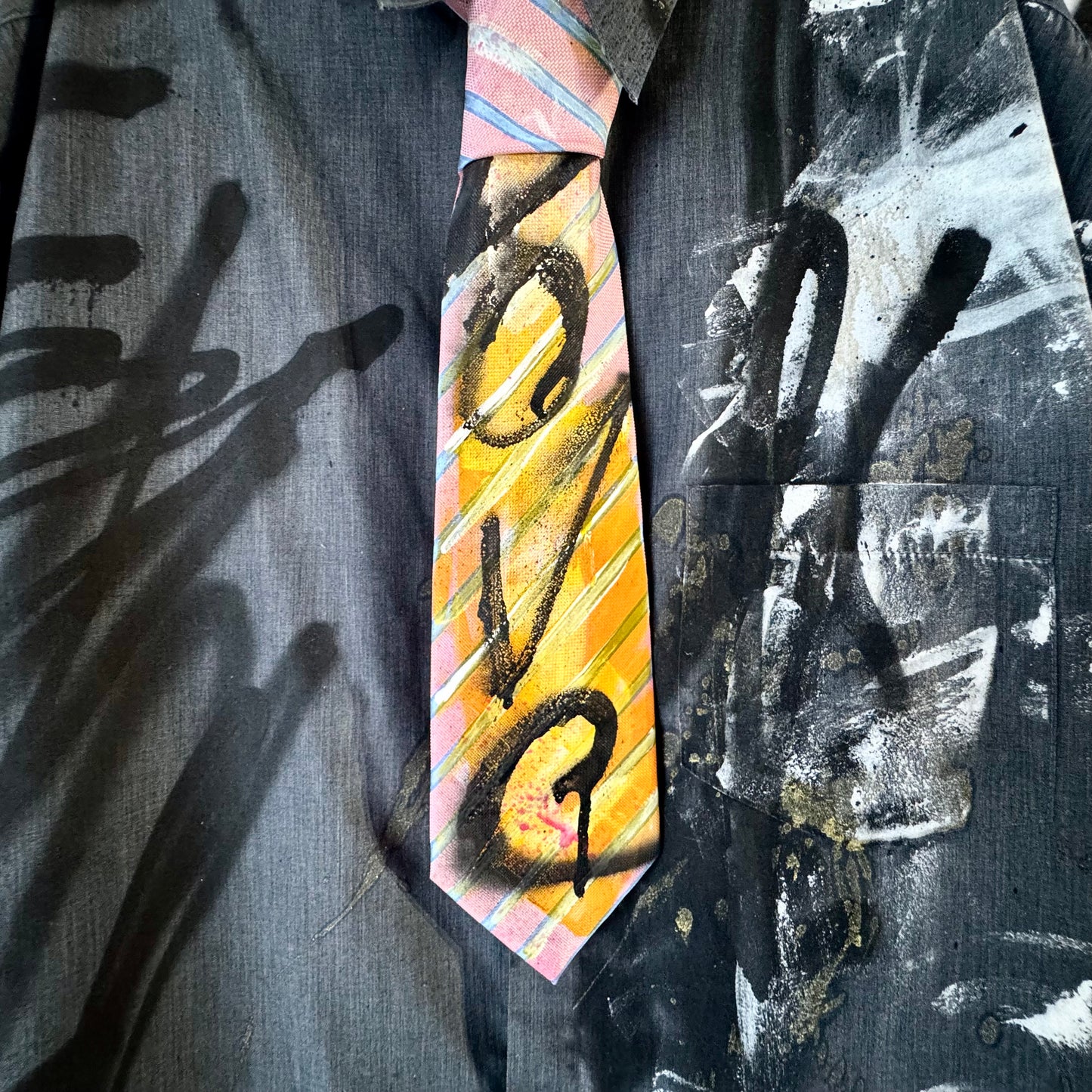 LOVE Hand painted tie