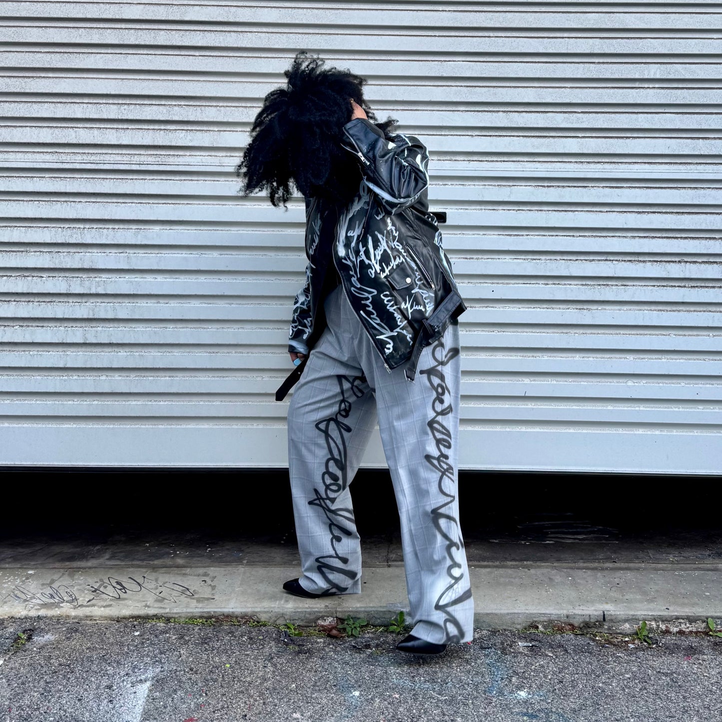 Oversized suit pants