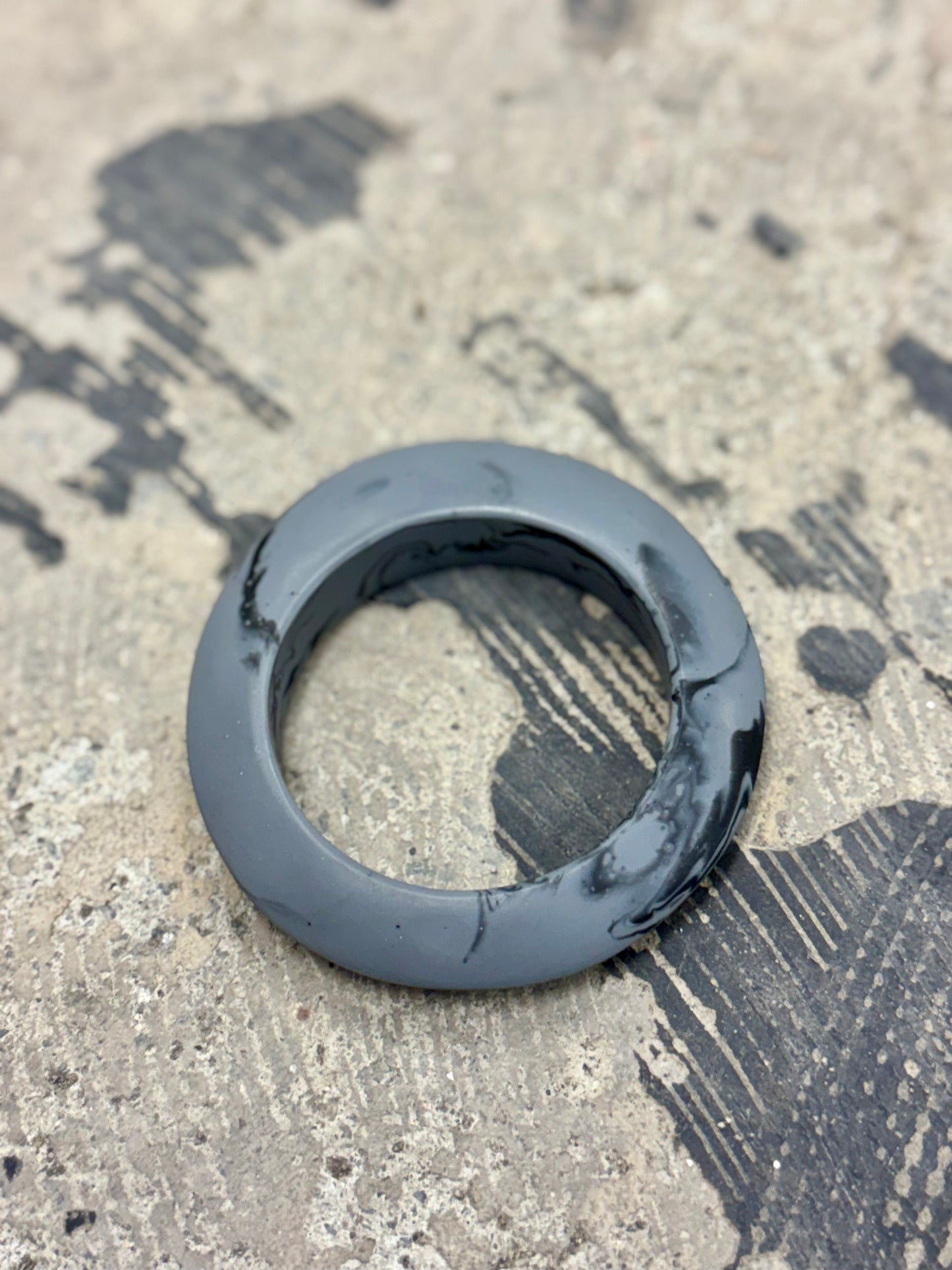 Raven Swirl Resin Bangle