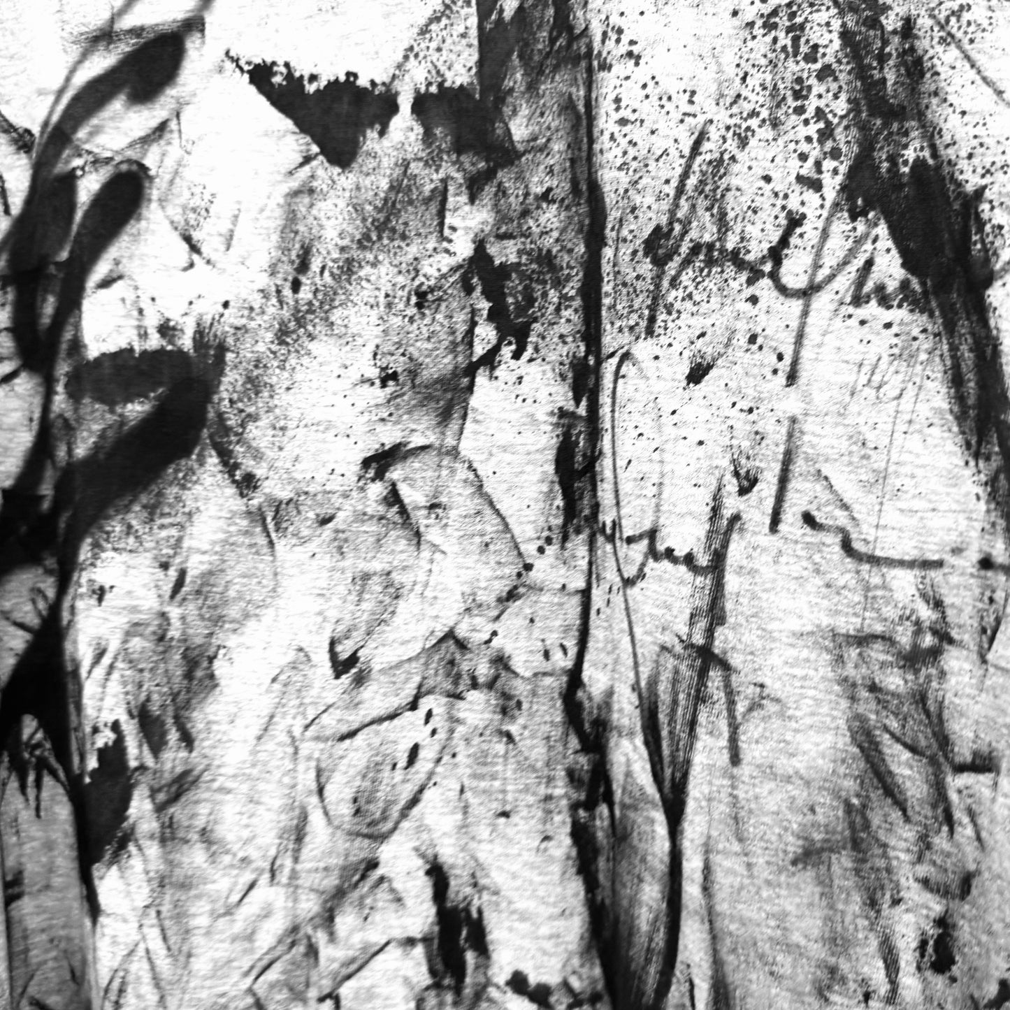 Grey Hand Paint T Shirt Dress