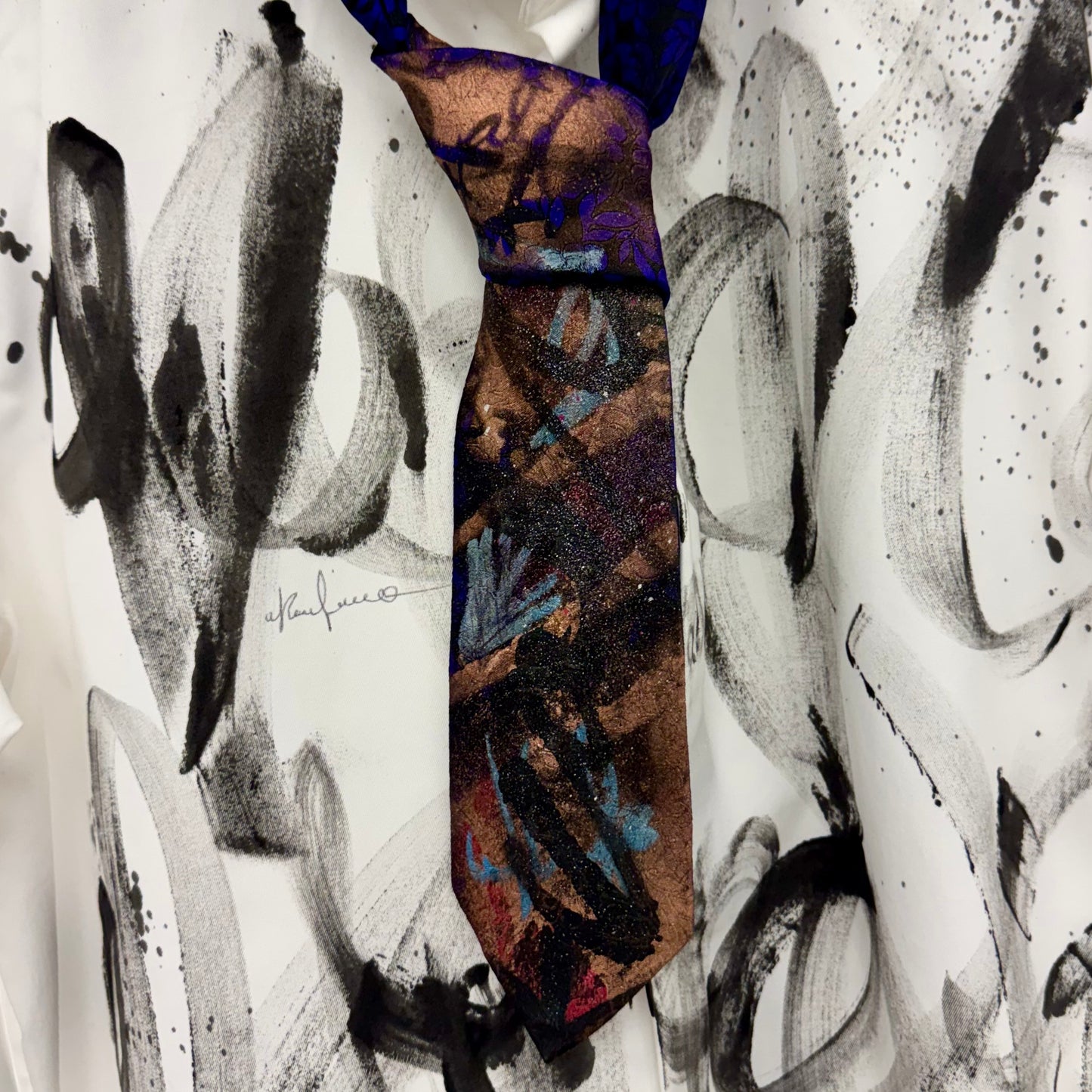 Silk Tie - Hand Painted