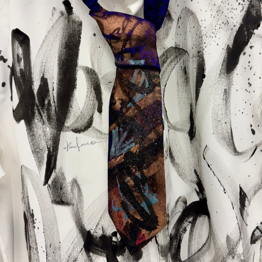 Silk Tie - Hand Painted