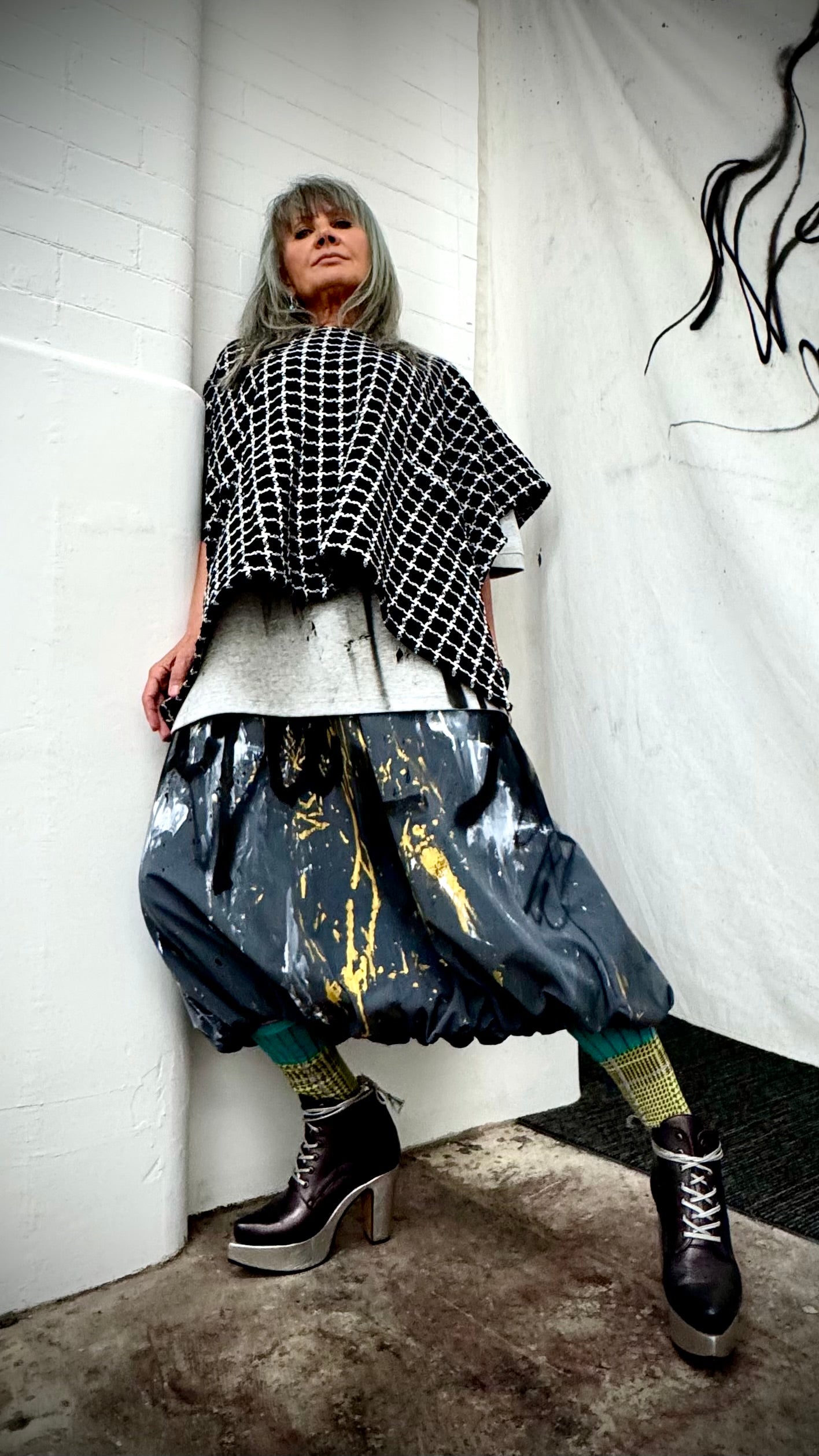 Luxurious Tweed Poncho