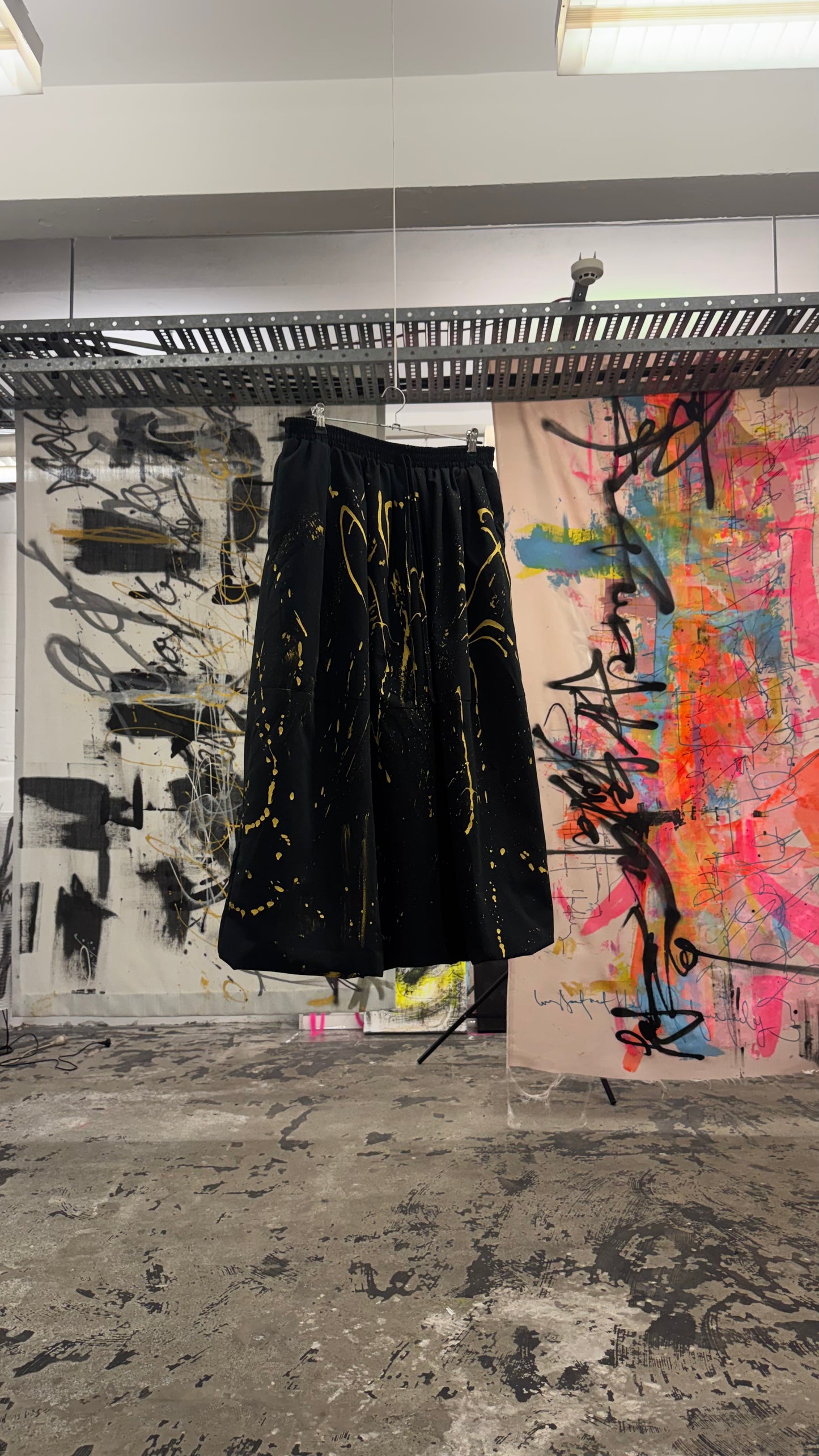 Black and Gold Puffer Skirt / Dress