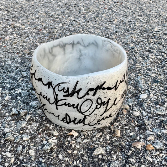 Limited edition hand painted Lustrous Resin Bangle