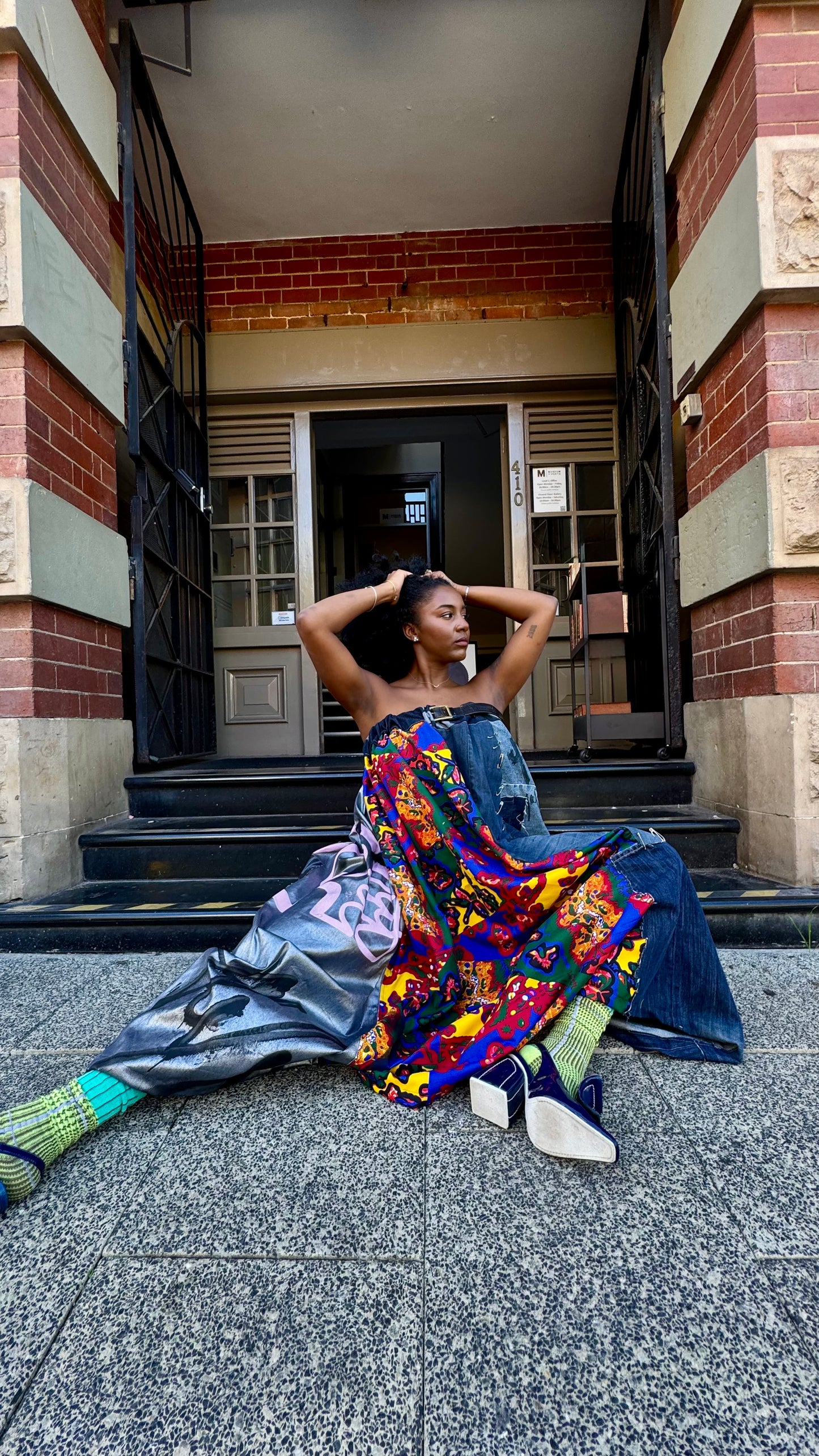 Denim Patchwork dress/skirt