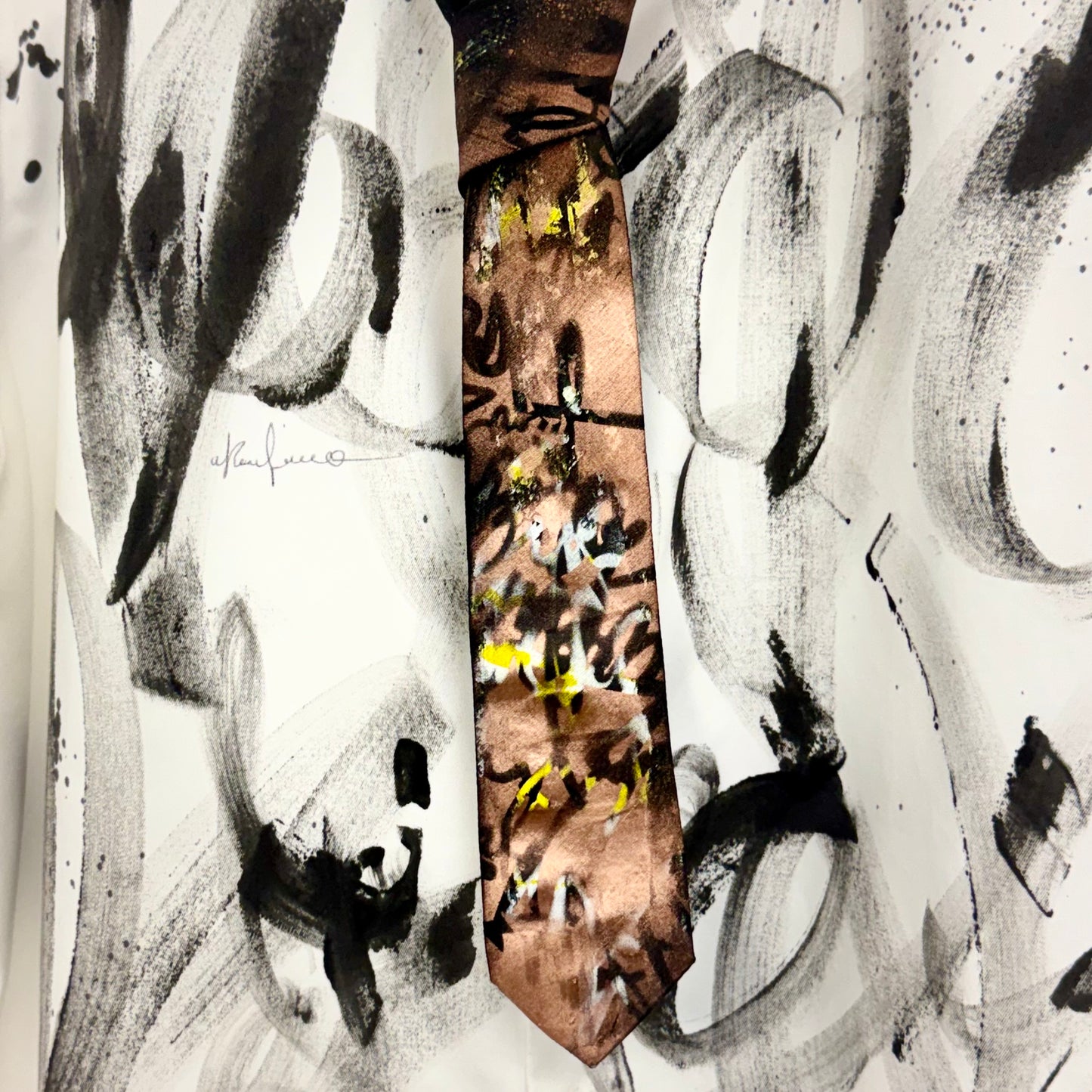 Silk Tie - Hand Painted