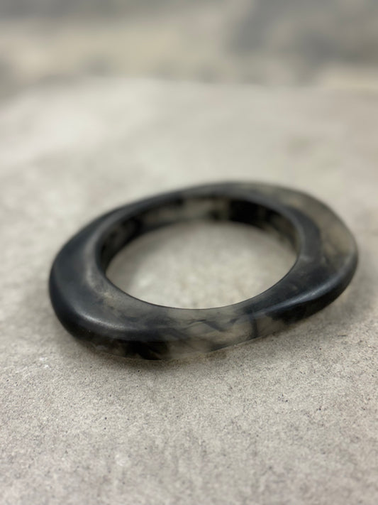 Onyx Mist Resin Bangle