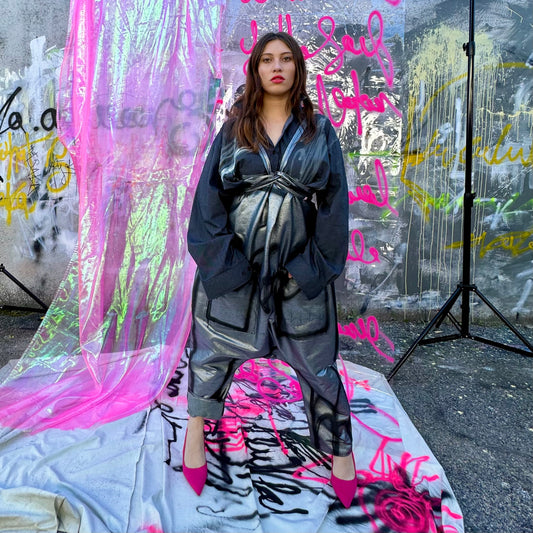 Silver Denim Overalls