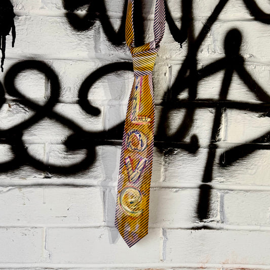 LOVE Hand painted tie