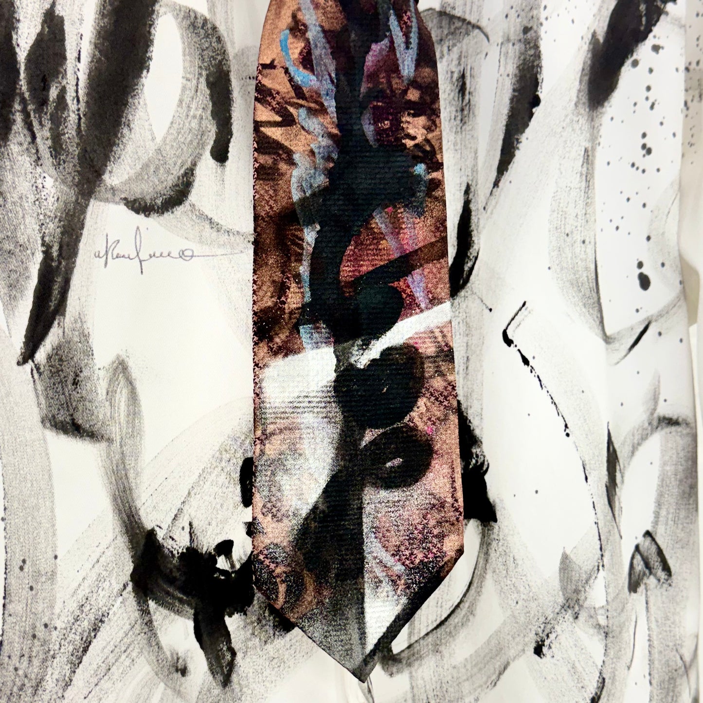 Silk Tie - Hand Painted