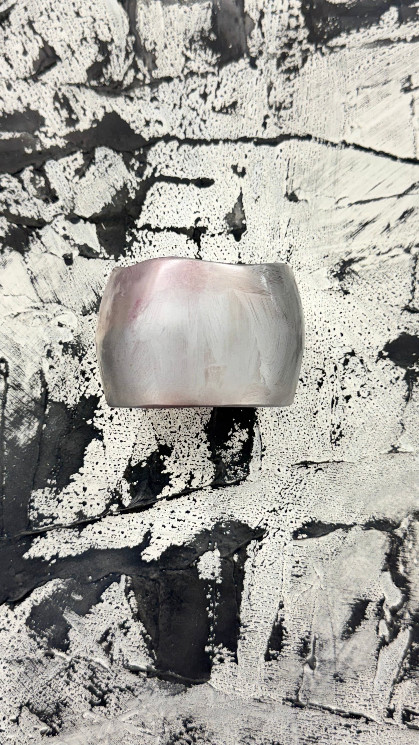 Chrome Limited edition hand painted Lustrous Resin Bangle
