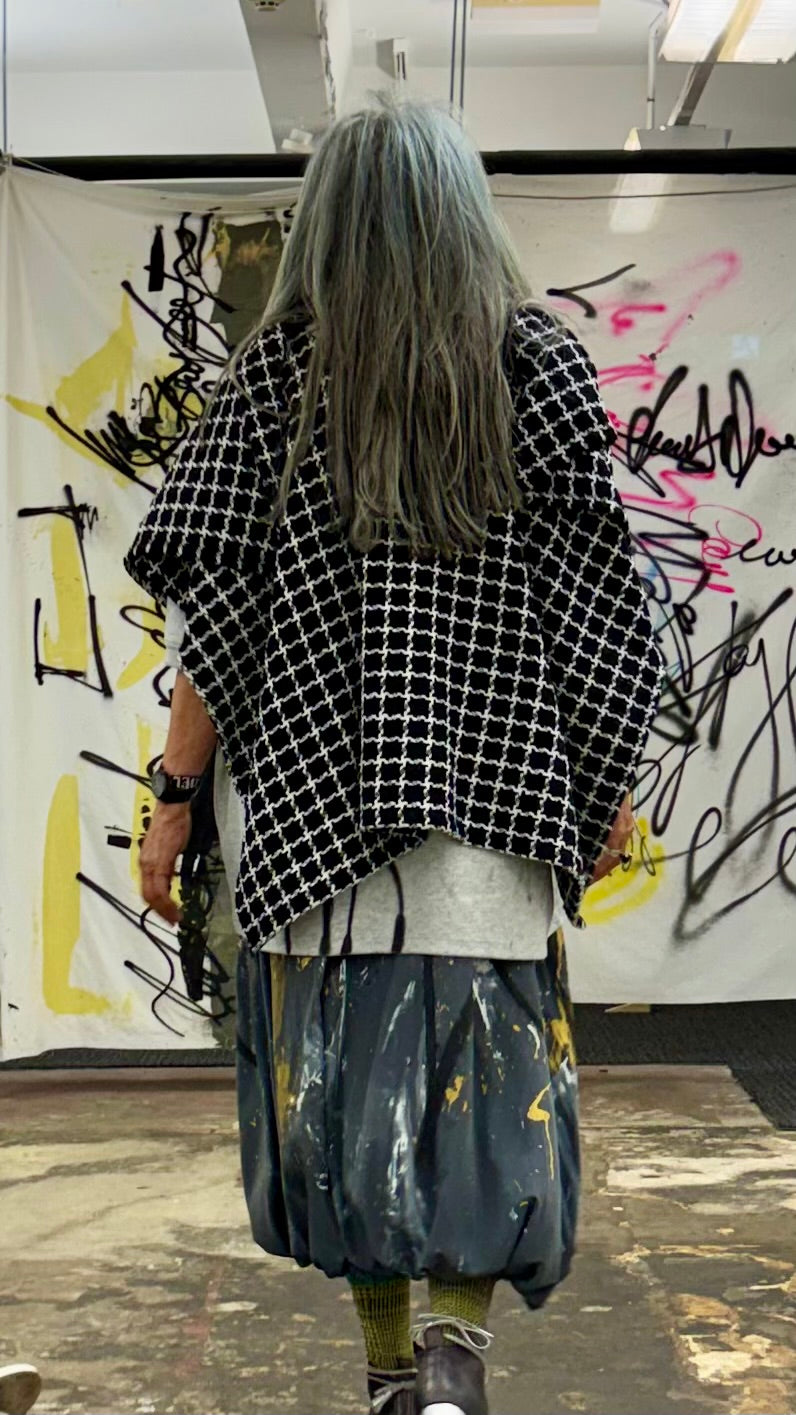 Luxurious Tweed Poncho